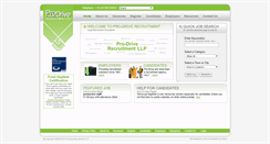 Desktop Screenshot of prodrive-recruitment.co.uk