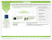 Tablet Screenshot of prodrive-recruitment.co.uk